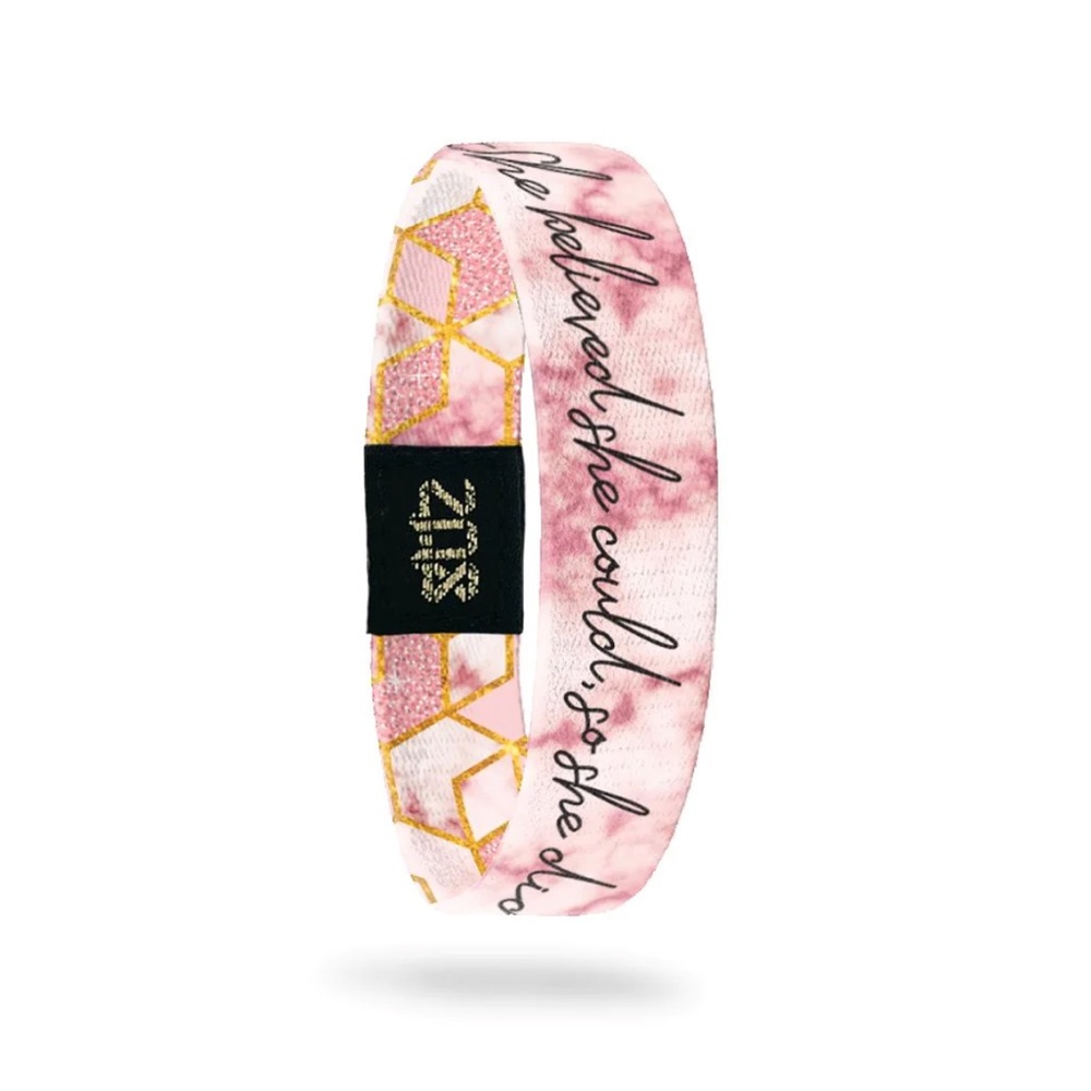 ZOX pink, orange, gold wristband size Medium